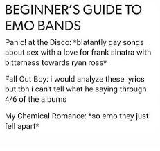 No One Knows What It Means But It S Provocative Song Pin By Daynasaur On The Epitome Of Band Trash In 2020 Emo Band Memes Emo Music Emo Bands