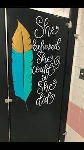 Image Result For Boys School Bathroom Inspiration Quotes School Bathroom School Murals School Restroom
