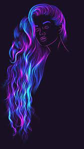 Neon Girl Neon Girl Neon Wallpaper Surreal Art