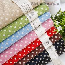 Black And White Polka Dot Fabric By The Yard Basic Dots Fabric Polka Dots Linen Cotton Fabric Pink Red Beige Green Blue Brown Black Navy With White Dots Fabric 1 2 Yard With Images Dotted Fabric Fabric Polka Dots