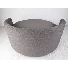 Contemporary Modern Round Sofa Or Lounge Chair Chairish Pieces are attached to the board with wood.