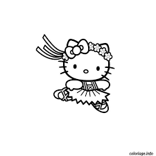 Coloriage Hello Kitty Ballerine Dessin Hello Kitty A Imprimer