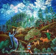Yagmur Perisi Oil On Canvas 50x50 1998 Suluboya Resimler Yagmur Resim