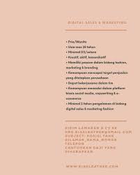 Gaji masinis pt kai sekarang mencapai dua digit. Lowongan Kerja Digital Sales Marketing Graphic Designer Digital Admin Staff Admin Di Kias Leather Lokerjogja Id