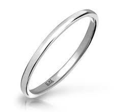 Solid 925 Sterling Silver Plain 2mm Thin Bridal Wedding Band Womens Fashion Ring Littl Silver Wedding Bands Sterling Silver Wedding Band Sterling Silver Rings