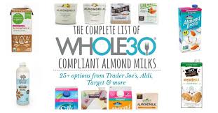 whole30 pliant almond milk brands