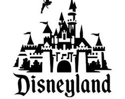 Tinker Bell With Disneyland Castle Vinyl Decal By Imakeneatstuff Disneyland Castle Disney Silhouettes Disneyland