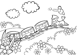 Dengan adanya kegiatan mewarnai, maka kreatifitas dan juga imajinasi sang anak akan berkembang. Mewarnai Kereta Api Contoh Gambar Mewarnai