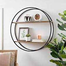 Check spelling or type a new query. Metal Circle Double Wood Plank Wall Shelf 36 In Kirklands