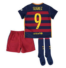 Mix & match this shirt with other items to create an avatar that is unique to you! Buy Official 2015 16 Barcelona Home Little Boys Mini Kit Suarez 9