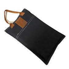 19x38cm aus beschichteter baumwolle, abwaschbar. Kniekissen Jeans Mit Leder Tragegriff Flourou Luxury Interior Design Art