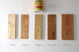 At the end of the article, we have provided a chart of the natural wood color for you. How Six Different Stains Look On Five Popular Types Of Wood Minwax Blog