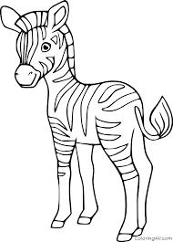 Discover all our printable coloring pages for adults, to print or download for free ! Easy Little Zebra Coloring Page Coloringall