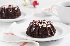 Mini pumpkin bundt cakes are baked in a mini bundt pan and then sandwiched together to get the shape of a pumpkin. Chocolate Peppermint Mini Bundt Cakes My Baking Addiction