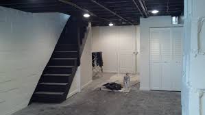 Decoration Makeover Basement Painted With White Wall Interior Color Decor Low Ceiling Basement Basement Ceiling Basement Remodeling