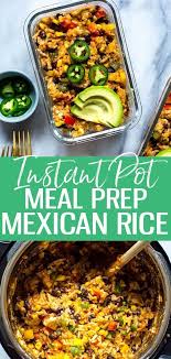 This Instant Pot Mexican Rice Is Like A Big One Pot Chicken Burrito Bowl Filled With All Your Favouri Rice Recipes For Dinner Mexican Rice Recipes Mexican Rice