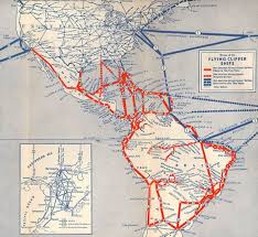 1941 June Pan Am Airlines Timetables Route Maps And History Route Map Map Route