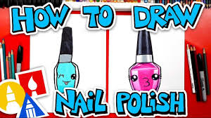 How To Draw A Cute Nail Polish Bottle Art For Kids Hub Art For Kids Drawing Tips
