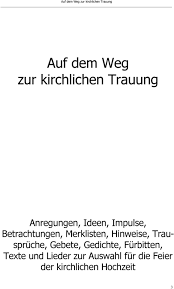 .fahrzeug hochzeit fotograf hochzeit fürbitten hochzeitsanzug hochzeitsberichte hochzeitsmesse hochzeitsmusik hochzeitsplanung hochzeitsrede kirchliche hochzeit lesungen locations hochzeit meist gesucht news rechtsfragen shop top artikel ähnliche artikel. Auf Dem Weg Zur Kirchlichen Trauung Pdf Kostenfreier Download