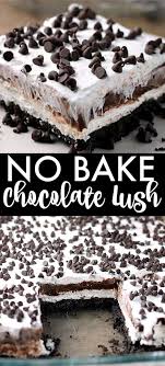 No Bake Chocolate Lush Chocolate Pudding Desserts Oreo Cookie Dessert Desserts With Chocolate Chips