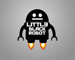 Black robot, robotics logo, robot logo, free logo design template, text png. Logopond Logo Brand Identity Inspiration Little Black Robot