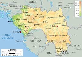 Carte De La Guinee Carte Afrique Carte Guinee
