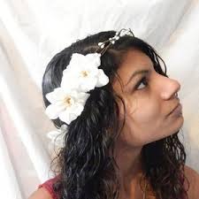 Couture Glass Imitating Floral Crown, Bridal Wreath, Bridal White Headband,  Floral Whimsical Garland, Wedding White Headpiece, Handcrafted