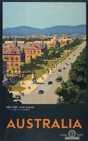 Vintage Travel Poster Australia Adelaide The Chart Map Shop The Chart Map Shop Posters Australia Tourism Poster Vintage Travel Posters