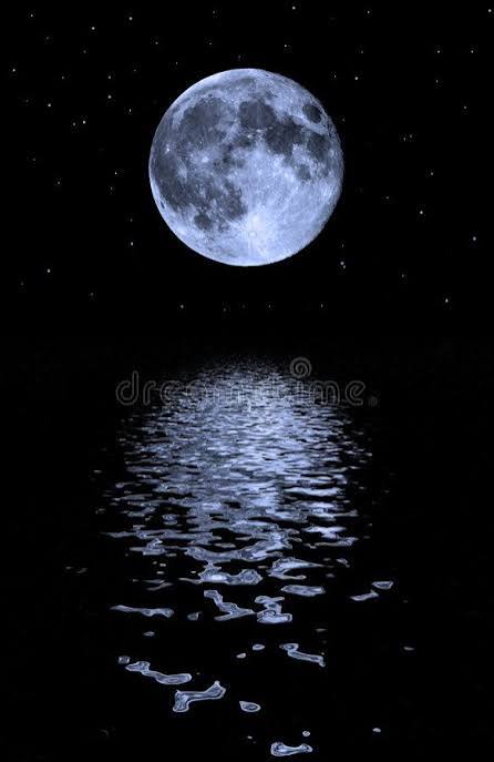 Full Moon stock image. Image of circle, blue, water, lunar - 5110743