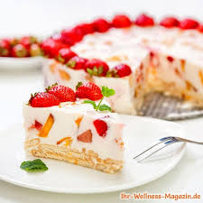 Mit unterschiedlichen früchten ist er immer abwechslungsreich und passt in jede jahreszeit. Cremige Low Carb Frucht Joghurt Kuhlschranktorte Rezept Ohne Zucker