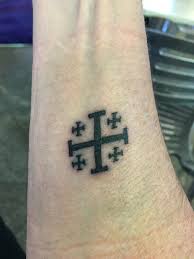 It is also often referred to as the crusader's cross and less frequently as the cantonese cross. Jerusalem Cross Tattoo Tattoo Gallery Collection