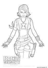 You could even draw a thousand baby spiders crawling around her. Blackwidow In Fortnite Coloring Pages Printable