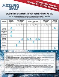 Calendrier D Entretien Pour Votre Piscine Au Sel