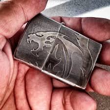 Custom Lighter Diy Hand Made Tiger Zippo Style Encendedor Zippo Encendedores