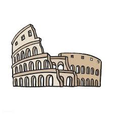 Download Premium Vector Of Ancient Roman Colosseum Graphic Illustration Graphic Illustration Roman Art Illustration