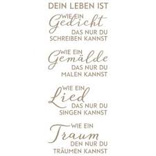 Mundart Stempel Stempel Dein Leben Ist Spruche Nachdenkliche Spruche Trost Spruch