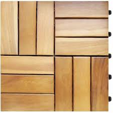 Dauertiefpreise große auswahl musterversand alles zum projekt laminat verlegen jetzt den passenden laminatboden finden! Deuba 11x Holzfliesen Akazie Mosaik 1m Fliese 30x30 Cm Stecksystem Zuschneidbar Terrasse Balkon Holzboden