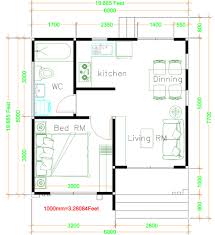 You'll find house plans with garages, porches, two bedrooms. 3 Modern Tiny House 6x6 Meters With One Bed Simple Design House