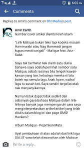 Music composed by malique, tripdisz, dedeq and kelana. Omg Hackers Naik Je Isu Malique Abam Dah Agak Rakyat Facebook