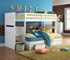 Twin over twin bunk beds are the most popular choice and are widely available in wood or metal versions. Madison White Twin Full Stairbed Badcock Home Furniture More
