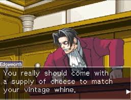 Edgeworth Has All The Best Lines Phoenix Wright Ace Professor Layton