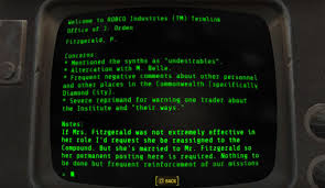 Unlock doors, safes, terminals or any other locked container; Fallout 4 Human Error Walkthrough Polygon