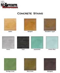 Acid Stain Color Charts