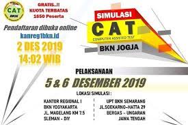 Panselnas cpns 2019 dalam membuat soal tkp bentuk hots menggandeng kemendikbud dan kemenristekdikti, yang. Ada Simulasi Cat Di Yogyakarta Untuk Persiapan Tes Cpns 2019 Tertarik
