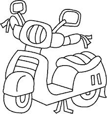 Imprimez des coloriages de motocross et dessins gratuits. Dessin Moto Facile