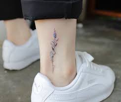Lavender Foot Tattoo Lavender Tattoo Tattoos Watercolor Tattoo Flower
