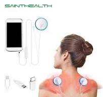 Novo estimulador muscular portátil, massageador corporal, conexão de  telefone, acupuntura, costas, pescoço, terapia de dezenas, almofada de  massagem ...