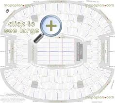 At T Stadium Seat Row Numbers Detailed Seating Chart