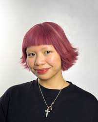 𝖉𝖚𝖘𝖙𝖞 𝖗𝖔𝖘𝖊 𝖕𝖑𝖚𝖒 ༄˖°.🍂.ೃ࿔*:・🥀 i tried hard to describe this  unique color! special request by Micah we topped with platinum brows! love  it when my indyes are experimental 😍 1/2