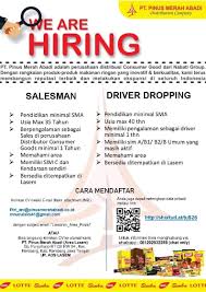 Loker surabaya, toko global 9 yang beralamat di. Lowongan Kerja Salesman Dan Driver Dropping Pt Pinus Merah Abadi Rembang Lowongan Rembang